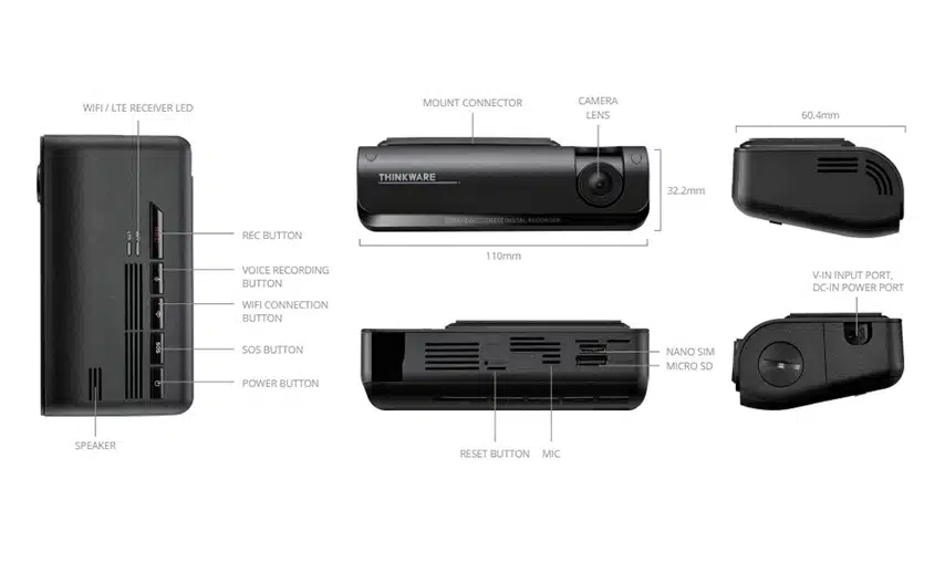 T700 16GB Front Facing Fleet Camera - Thinkware Dash Cam - £279.00